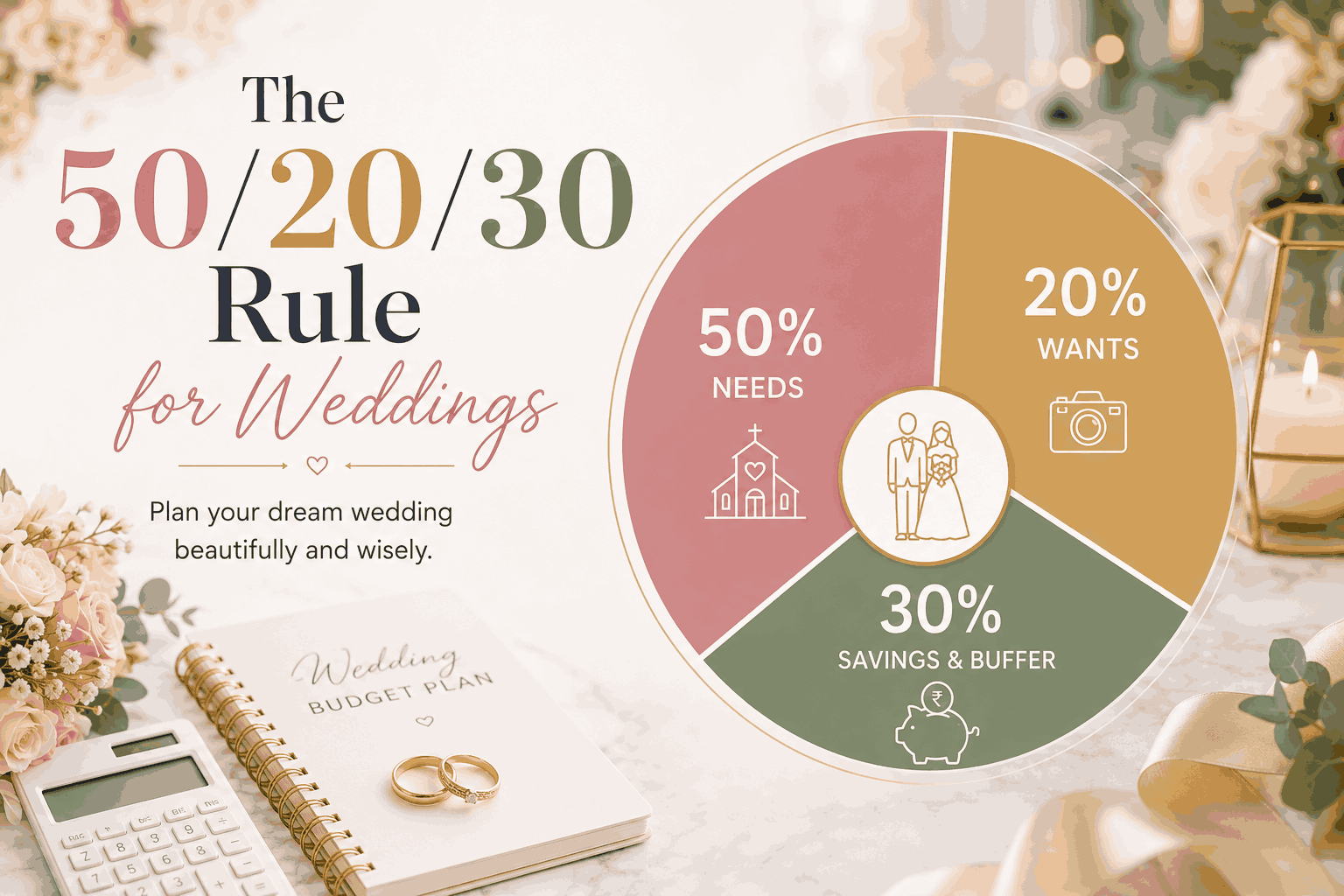 What Is the 50/20/30 Rule for Weddings?