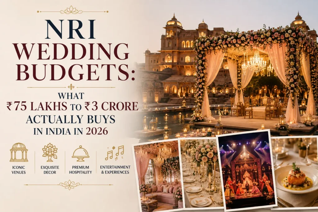 NRI Wedding Budgets: What ₹75 Lakhs to ₹3 Crore Actually Buys in India in 2026