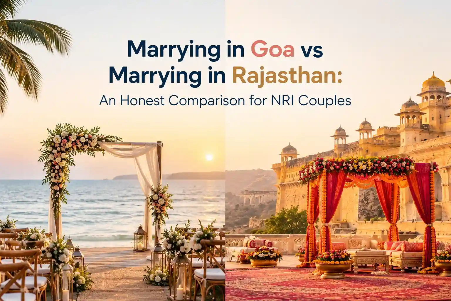 Marrying in Goa vs Marrying in Rajasthan An Honest Comparison for NRI Couples