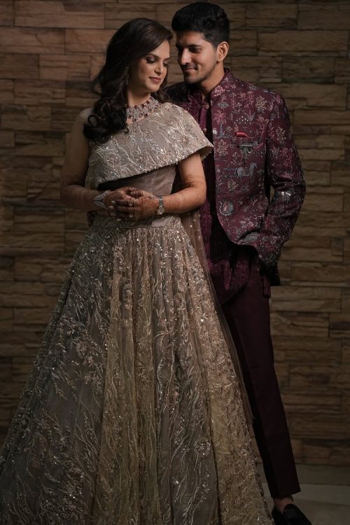 Sangeet night glitters! Bride @neesha.24Groom @pratikchoudhary_09MHUA @aparna_makeupartistBride outfit- Rasaya Groom outfit @jadebluelifestyleMehendi artist @sonamchoudhriPhotography @uv_click Sangeet night glitters! Bride @neesha.24Groom @pratikchoudhary_09MHUA @aparna_makeupartistBride outfit- Rasaya Groom outfit @jadebluelifestyleMehendi artist @sonamchoudhriPhotography @uv_click